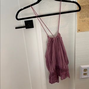 Purple fancy tank top